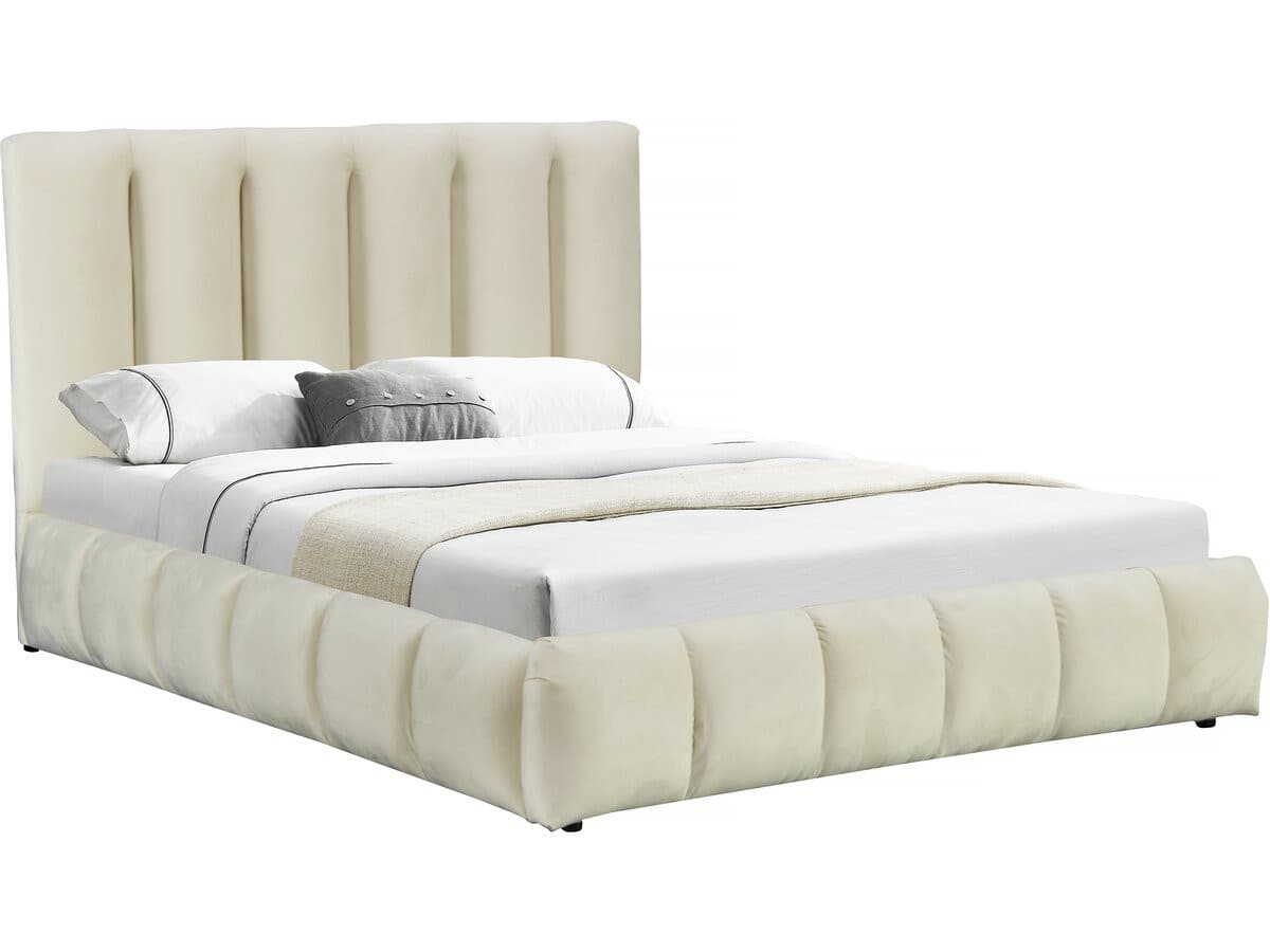 Lit avec coffre "Annie" 160 x 200 cm - Beige