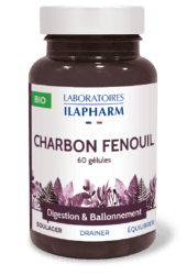 Charbon Fenouil BIO - Ballonnement, flatulences - 60 gélules
